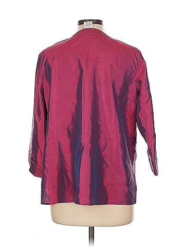 Bob Mackie 3/4 Sleeve Silk Top (view 2)
