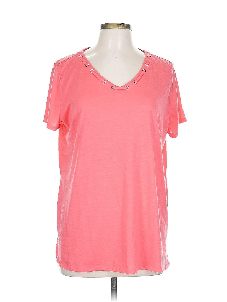 CATO Pre-owned Short Sleeve T-shirt In Pink