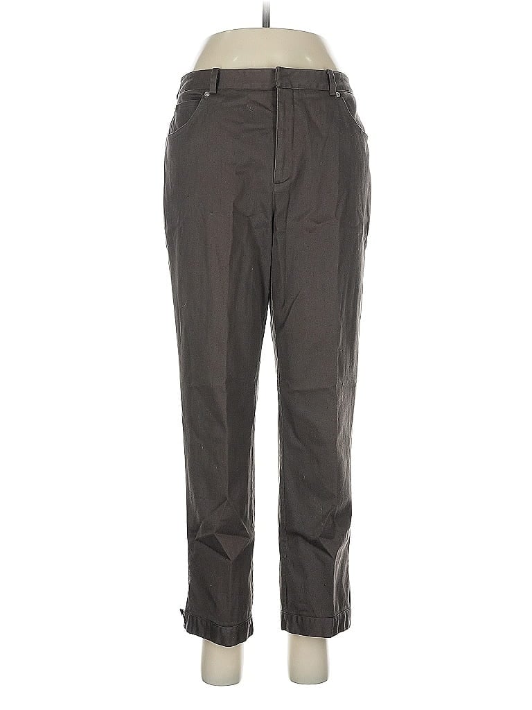 Pre-owned Linda Allard Ellen Tracy Casual Pants In Gray