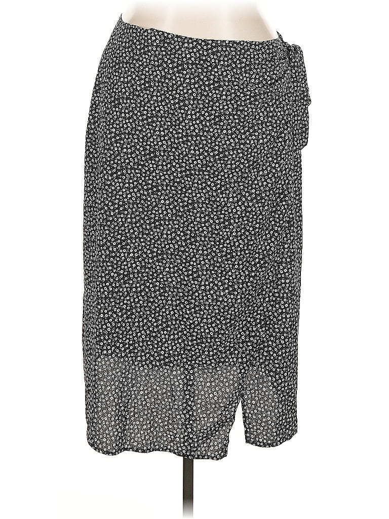 Pre-owned Shein Curve Casual Skirt In Black