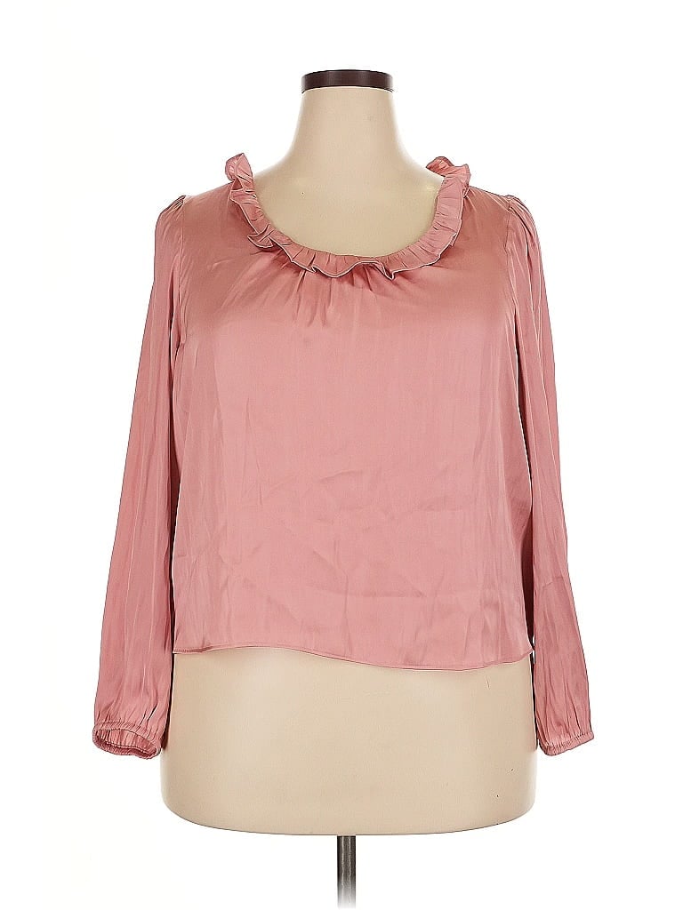 J.crew Factory Store 3/4 Sleeve Blouse In Pink