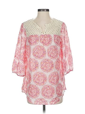 Calypso St. Barth For Target 3/4 Sleeve Silk Top (view 1)