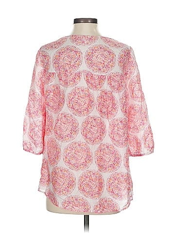 Calypso St. Barth For Target 3/4 Sleeve Silk Top (view 2)