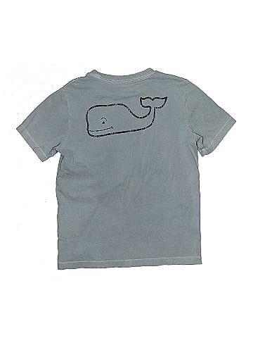 Vineyard Vines 100% Cotton Gray Short Sleeve T-Shirt Size 7