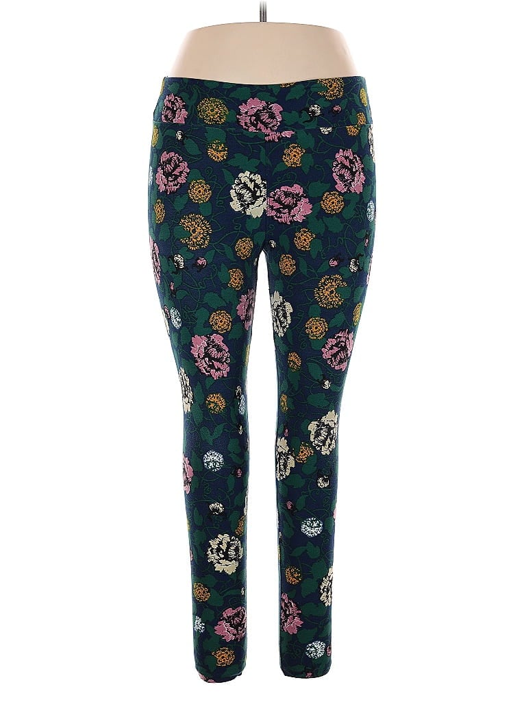 Pre-owned Lularoe Leggings In Blue