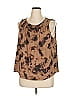 Simply Vera Vera Wang 100% Polyester Brown Tank Top Size XL (petite) - photo 1