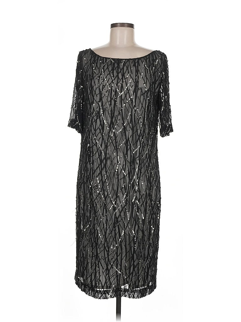 Pre-owned St John Cocktail Dress In Black