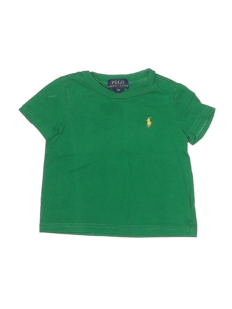 Pre-owned Polo By Ralph Lauren Babies' Short Sleeve T-shirt In Green