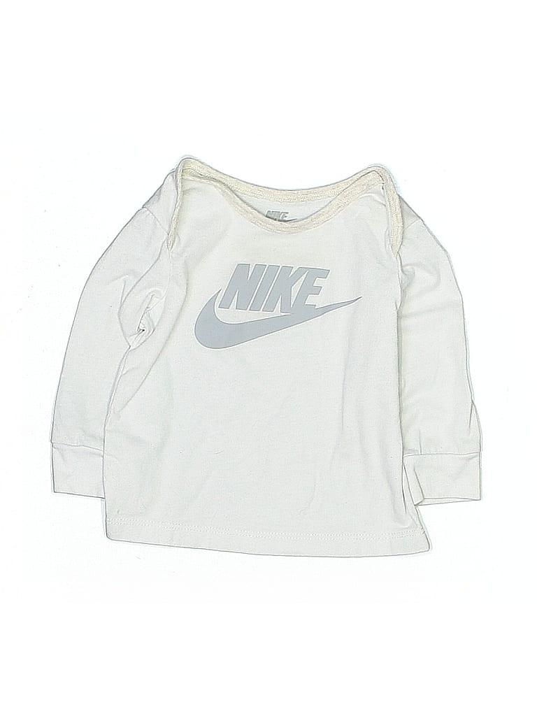 Click to view more detailed imagery on our partner's website Pre-owned Nike Babies' 3/4 Sleeve T-shirt In Silver