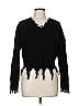 Full Circle Trends With Love 100% Acrylic Black Pullover Sweater Size M - photo 1