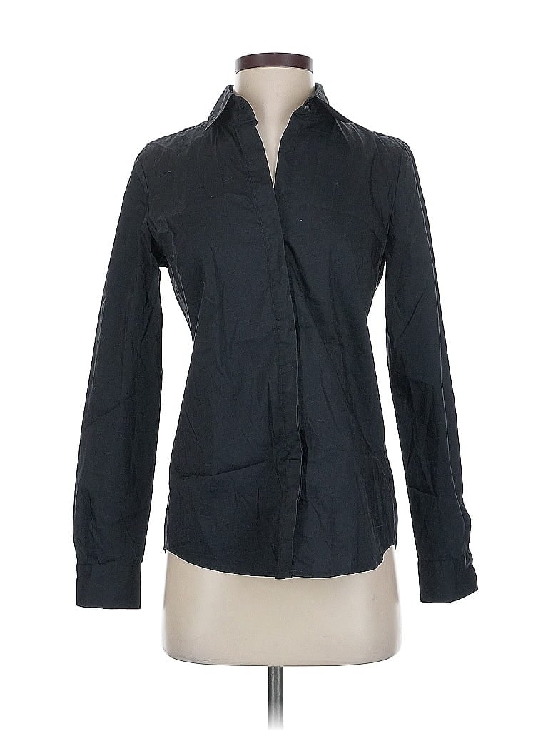 Click to view more detailed imagery on our partner's website Pre-owned Dkny Long Sleeve Polo Shirt In Black