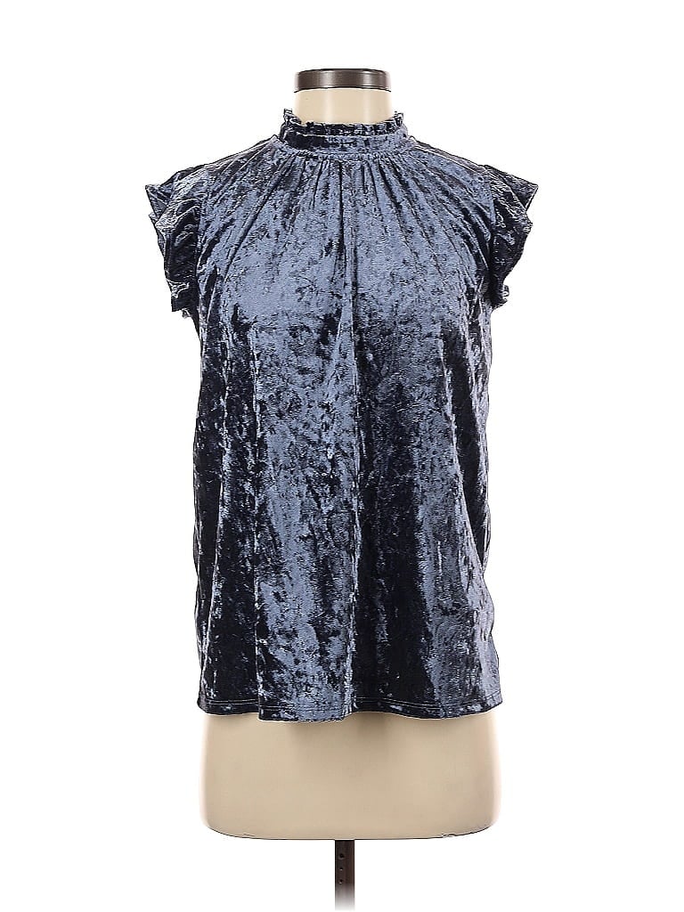 Pre-owned Gibson Look Sleeveless Blouse In Blue