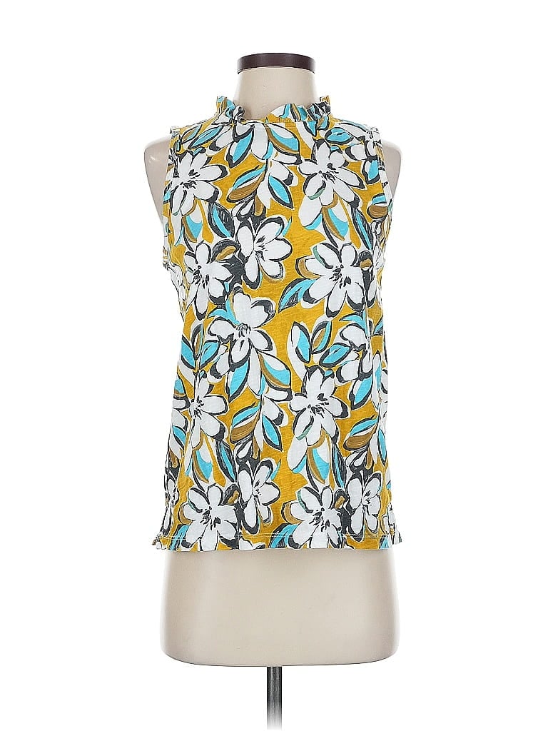 Pre-owned T.la Sleeveless Blouse In Yellow