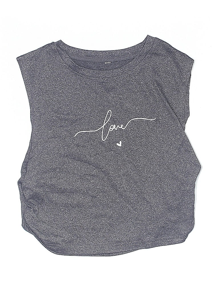 Pre-owned Unbranded Kids' Sleeveless T-shirt In Gray