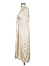 Express 100% Polyester Metallic Ivory Cocktail Dress Size S - photo 5