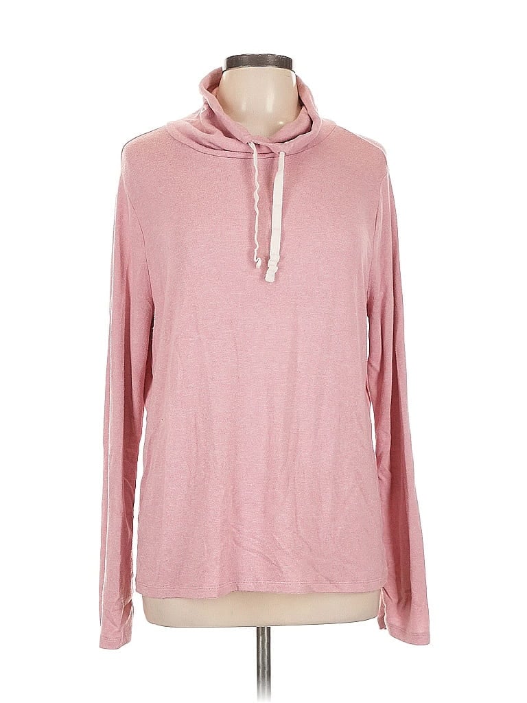 Pre-owned J.crew Factory Store Long Sleeve Top Pink Cowl Neck Tops