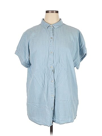 Soft Surroundings Short Sleeve Button-Down Shirt (view 1)