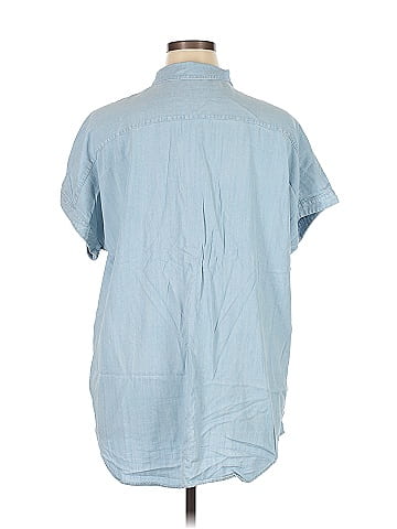 Soft Surroundings Short Sleeve Button-Down Shirt (view 2)