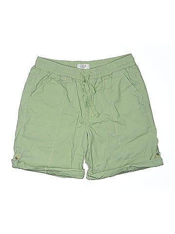 Curve Appeal Khaki Shorts (view 1)