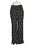 Rebecca Taylor Floral Black Casual Pants Size 4 - photo 1