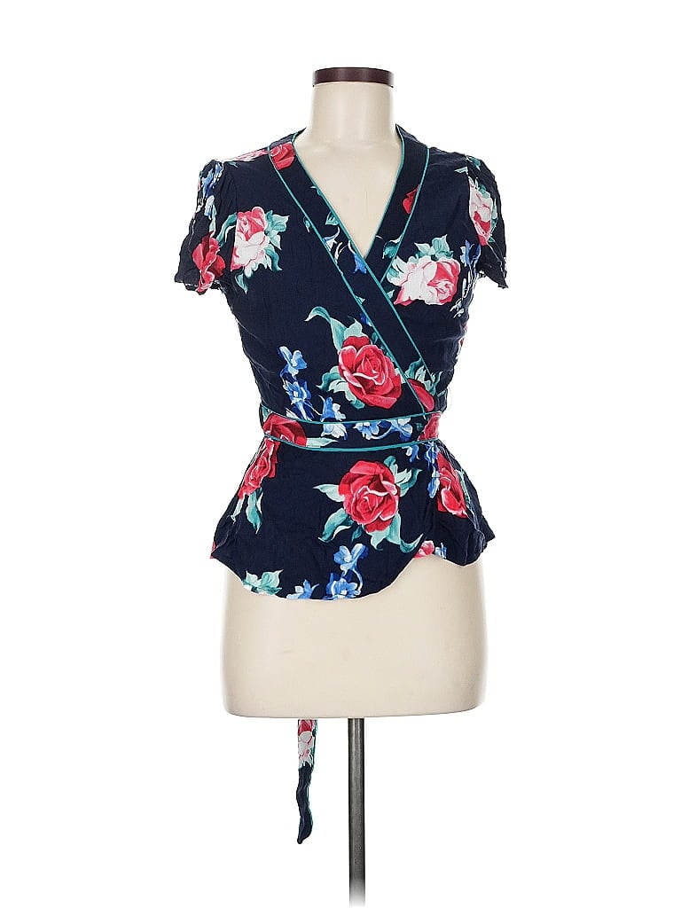 Click to view more detailed imagery on our partner's website Pre-owned Assorted Brands Short Sleeve Blouse In Blue