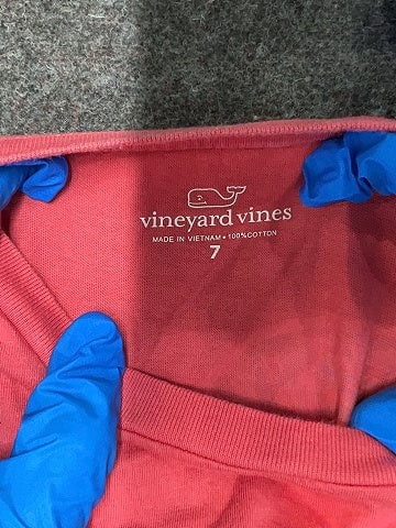Vineyard Vines 100% Cotton Pink Short Sleeve T-Shirt Size 7