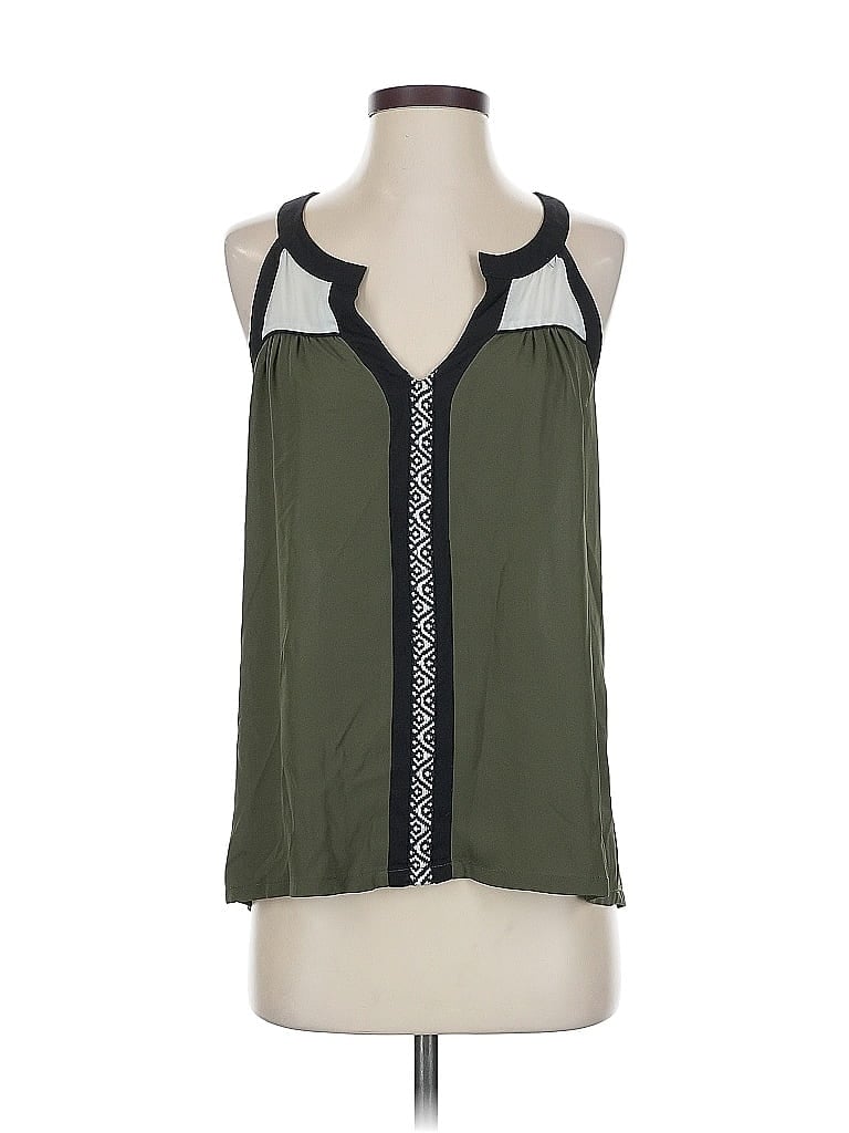 Pre-owned Assorted Brands Sleeveless Blouse In Green