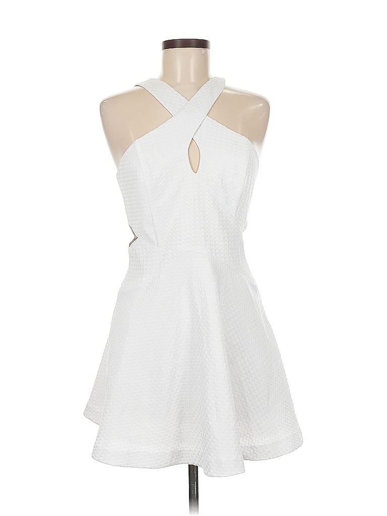 Pre-owned Ali Ro Cocktail Dress In White