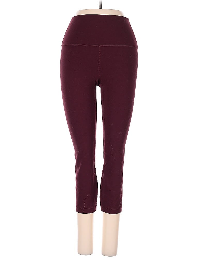 LULULEMON ATHLETICA Pre-owned Active Pants In Burgundy