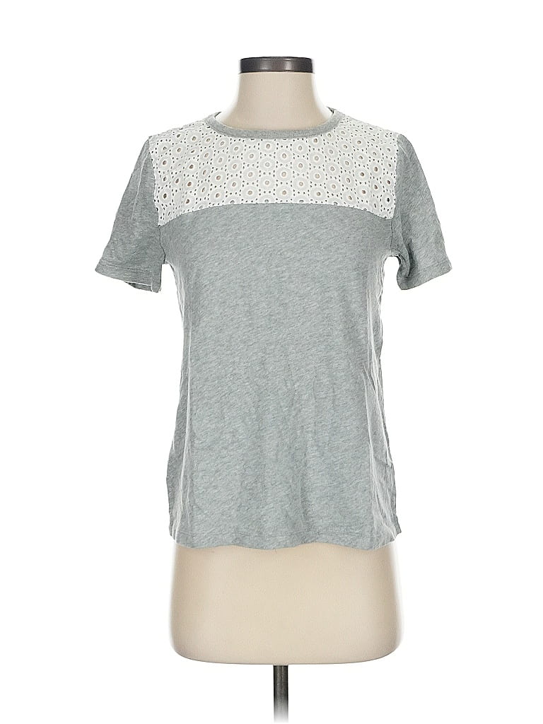 Pre-owned J.crew Factory Store Short Sleeve T-shirt In Gray