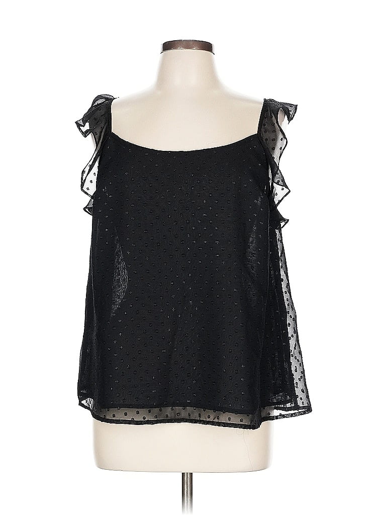 Pre-owned Merona Sleeveless Blouse In Black
