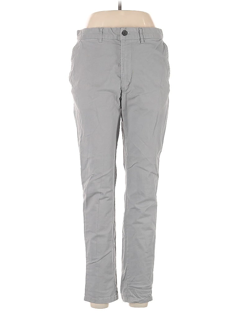 Pre-owned H&m Casual Pants In Gray