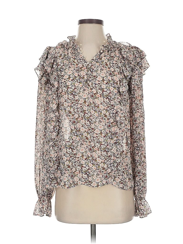 Click to view more detailed imagery on our partner's website Pre-owned Free The Roses Long Sleeve Blouse In White