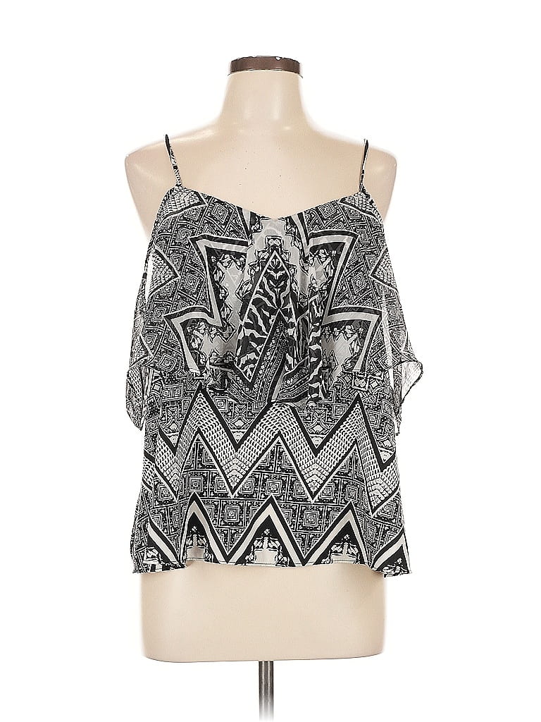 Pre-owned Xhilaration Sleeveless Blouse In Silver