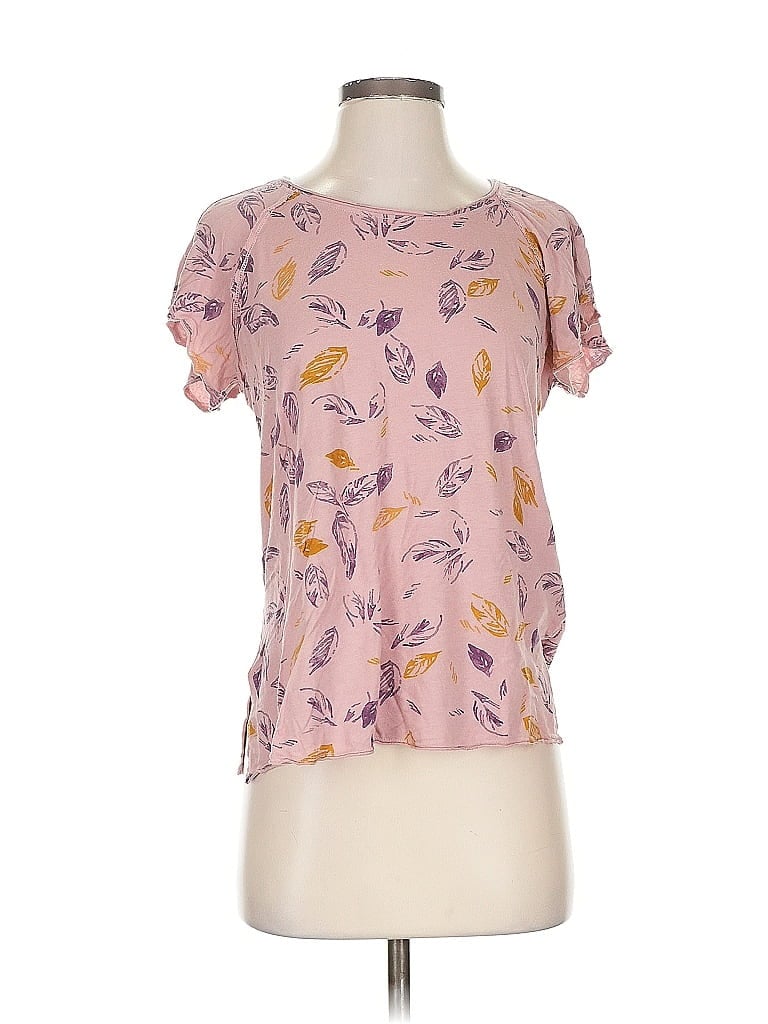 Pre-owned T.la Short Sleeve Blouse In Pink