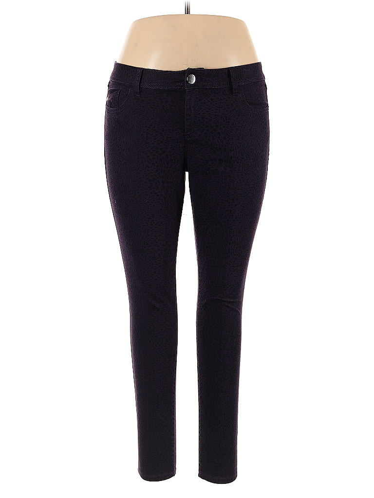 Pre-owned Elle Casual Pants In Purple