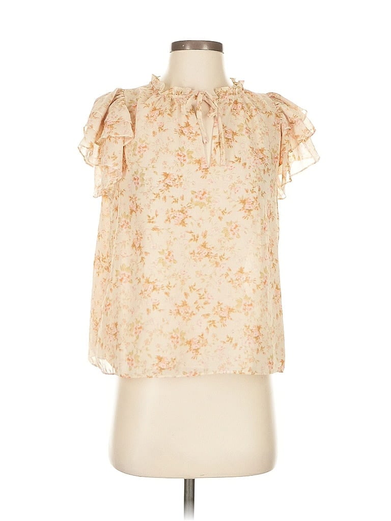 Pre-owned 1.state Sleeveless Blouse In White