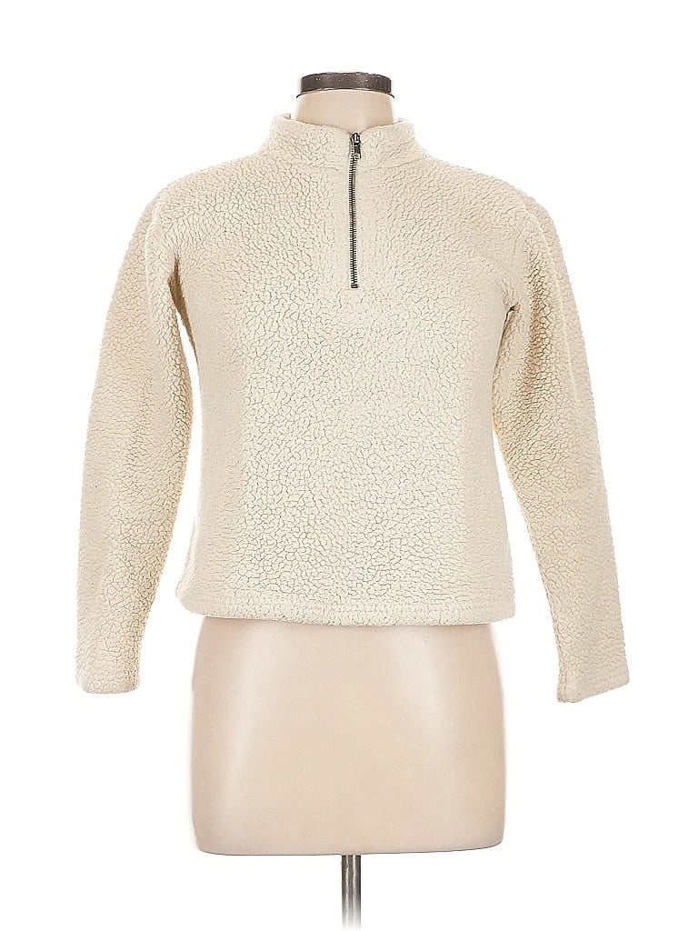 Pre-owned Melrose And Market Fleece Jacket In White