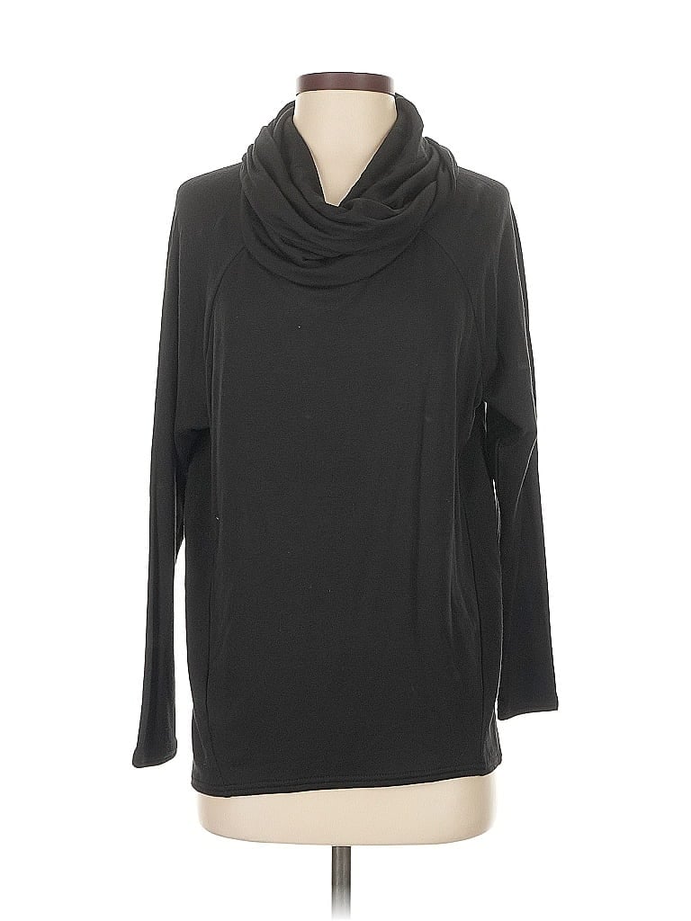 Pre-owned Lou & Grey Turtleneck Sweater In Black