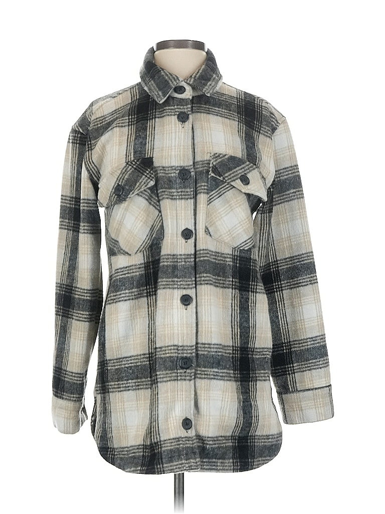 Pre-owned Thread & Supply Coat In Gray