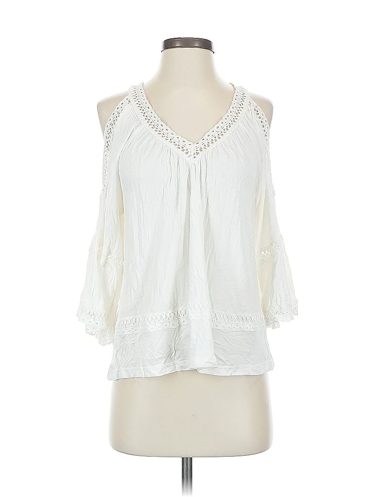 Pre-owned Venus Sleeveless Blouse In White