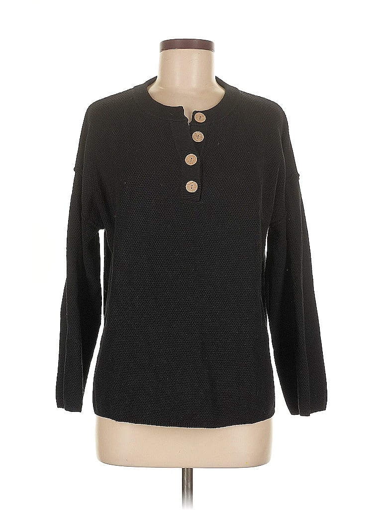 Pre-owned Lillusory Pullover Sweater In Black