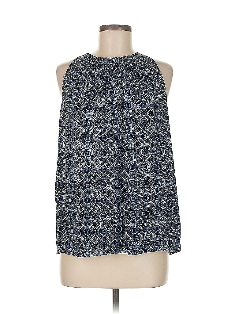 Pre-owned Cynthia Rowley Tjx Sleeveless Blouse In Blue