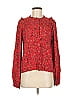 XIX Palms 100% Rayon Red Long Sleeve Blouse Size M - photo 1