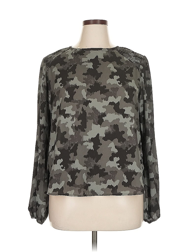 Click to view more detailed imagery on our partner's website Pre-owned Peyton Jensen 3/4 Sleeve T-shirt In Gray