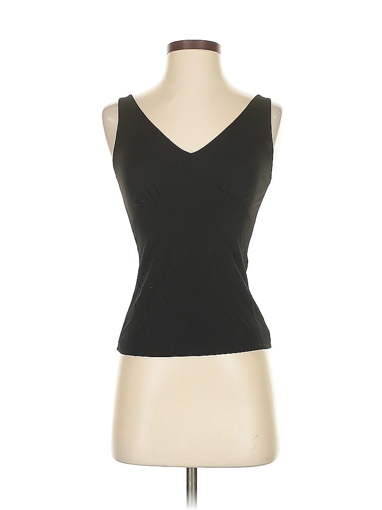 Click to view more detailed imagery on our partner's website Pre-owned Tahari Sleeveless Top Black Sweetheart Neckline Tops