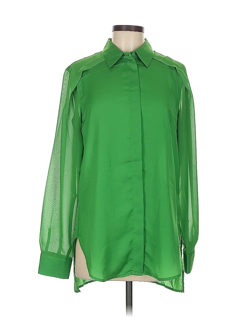 Pre-owned 3.1 Phillip Lim For Target Long Sleeve Blouse In Green