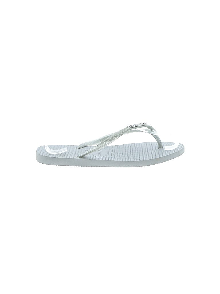 Pre-owned Havaianas Flip Flops In Gray