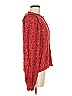 XIX Palms 100% Rayon Red Long Sleeve Blouse Size M - photo 4