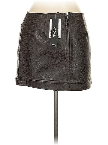 Divided by H&M Faux Leather Skirt (view 2)